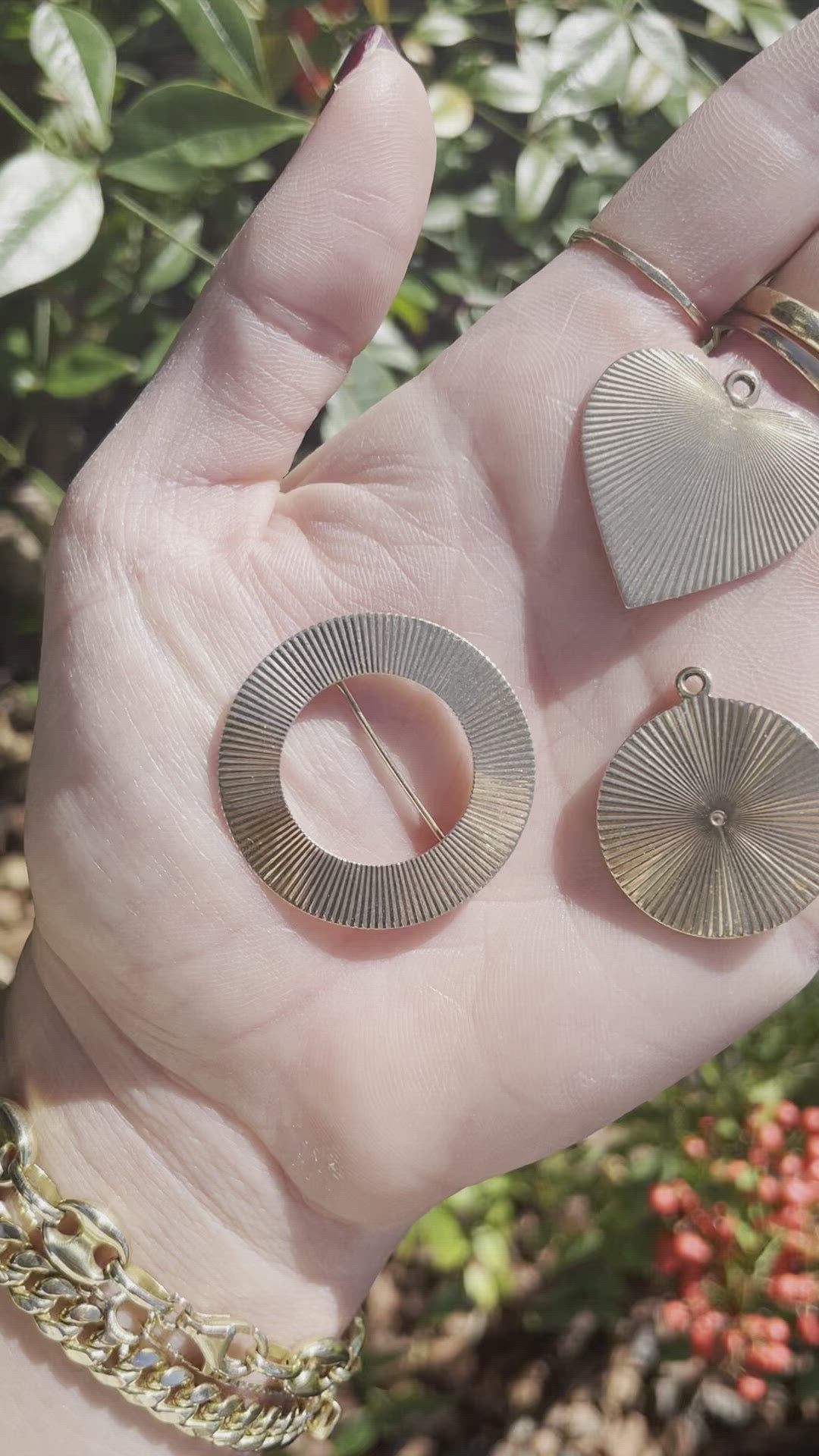 Vintage engine turned circle