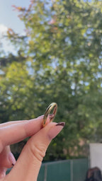 18k Saucer Puffy Band