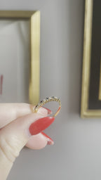 Vintage Diamond & Sapphire stacker