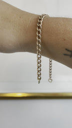 Vintage Rose Gold Curb Bracelet