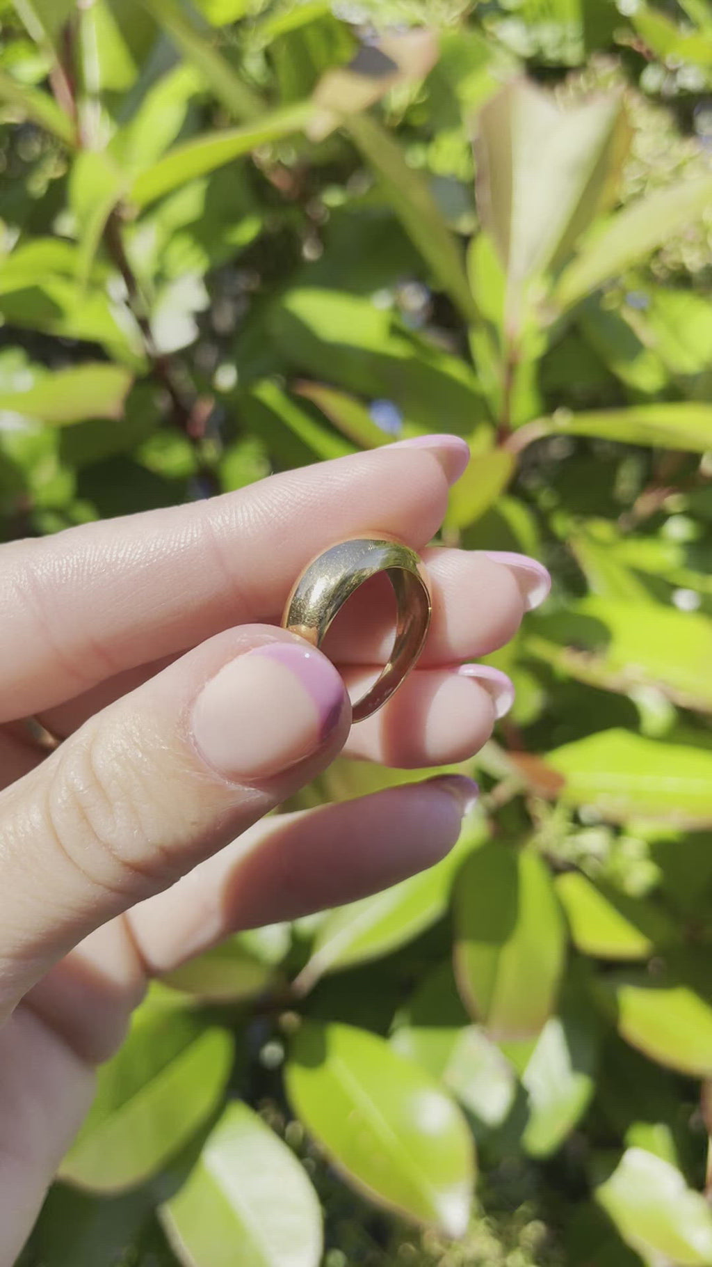 18k, size 6.5 dome ring