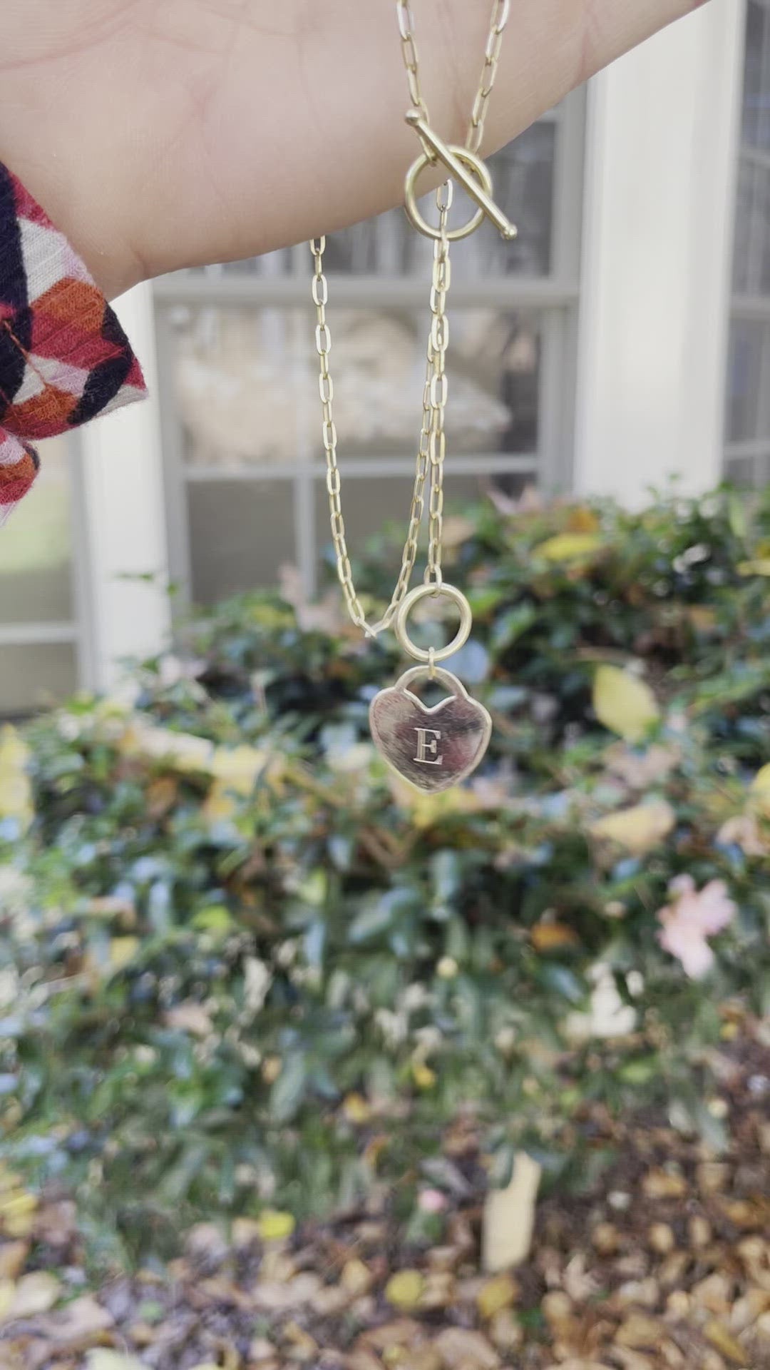 Vintage Paperclip E Necklace