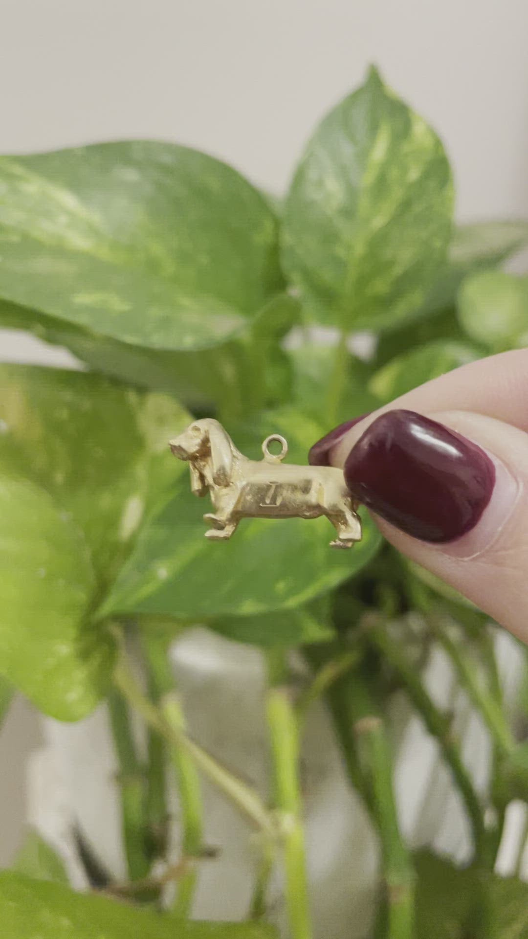 Vintage Dog Charm