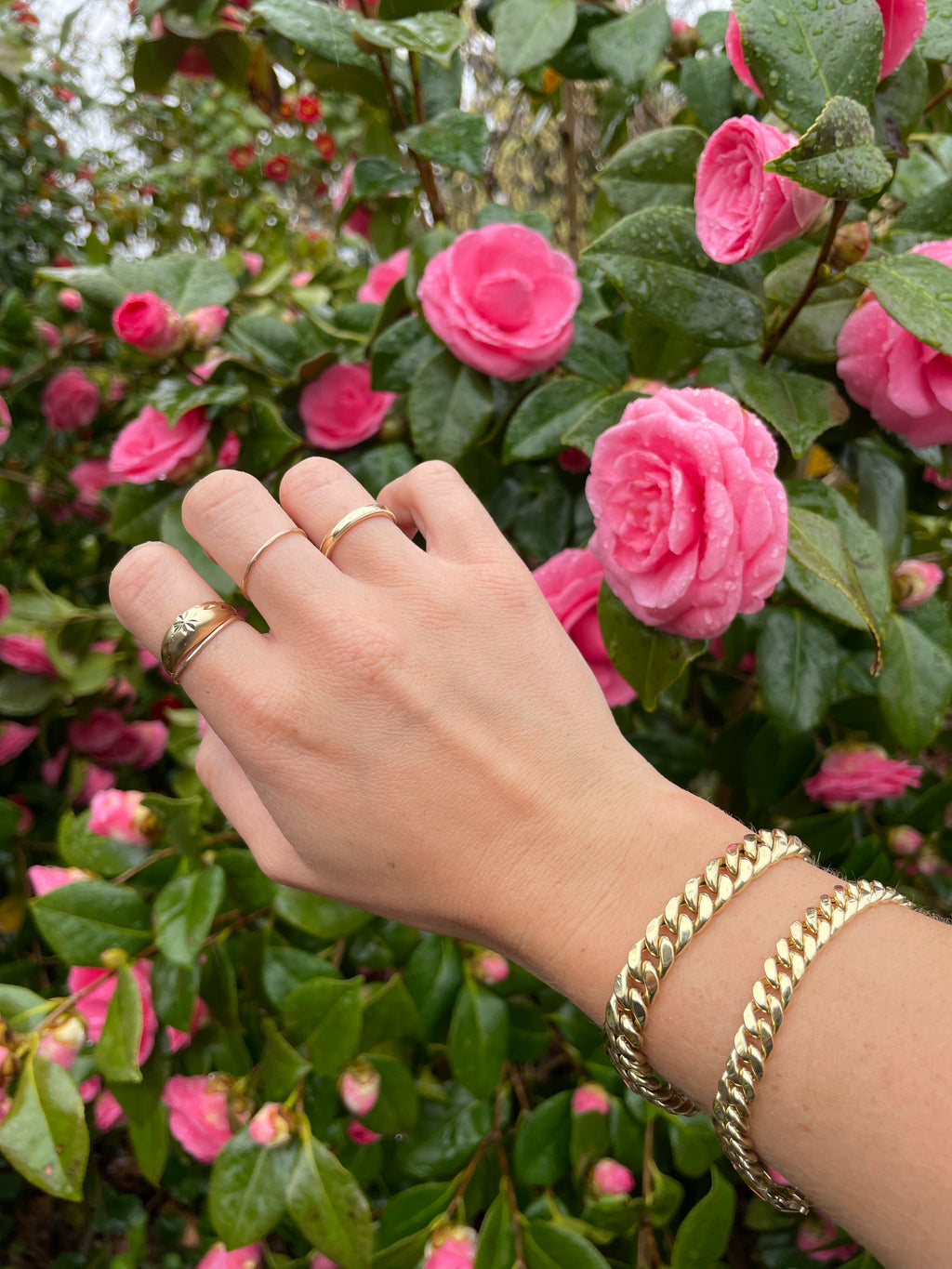 Chunky puffy Miami curb bracelet