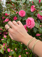 Chunky puffy Miami curb bracelet