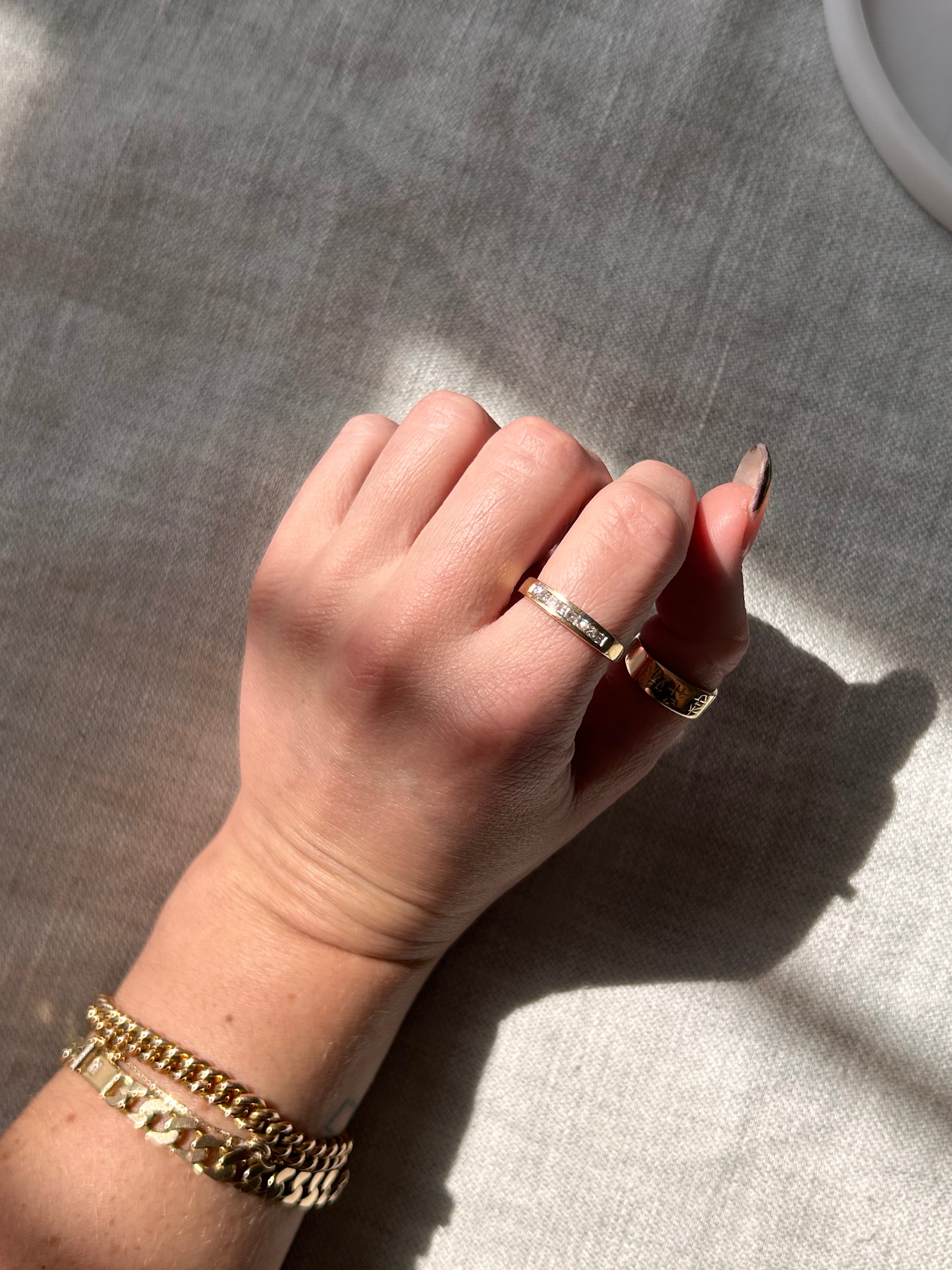 Diamond Baguette Band