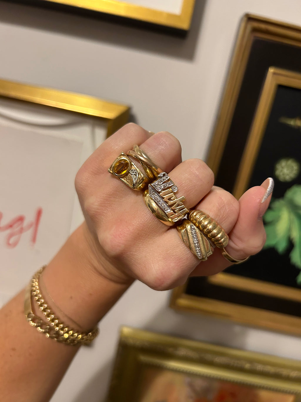 Yellow Sapphire Signet Ring