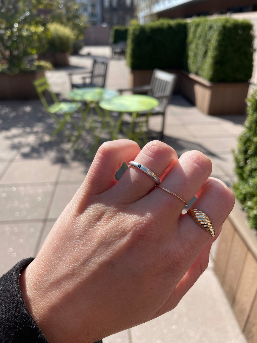 Tiffany & Co. sterling silver ruby ring