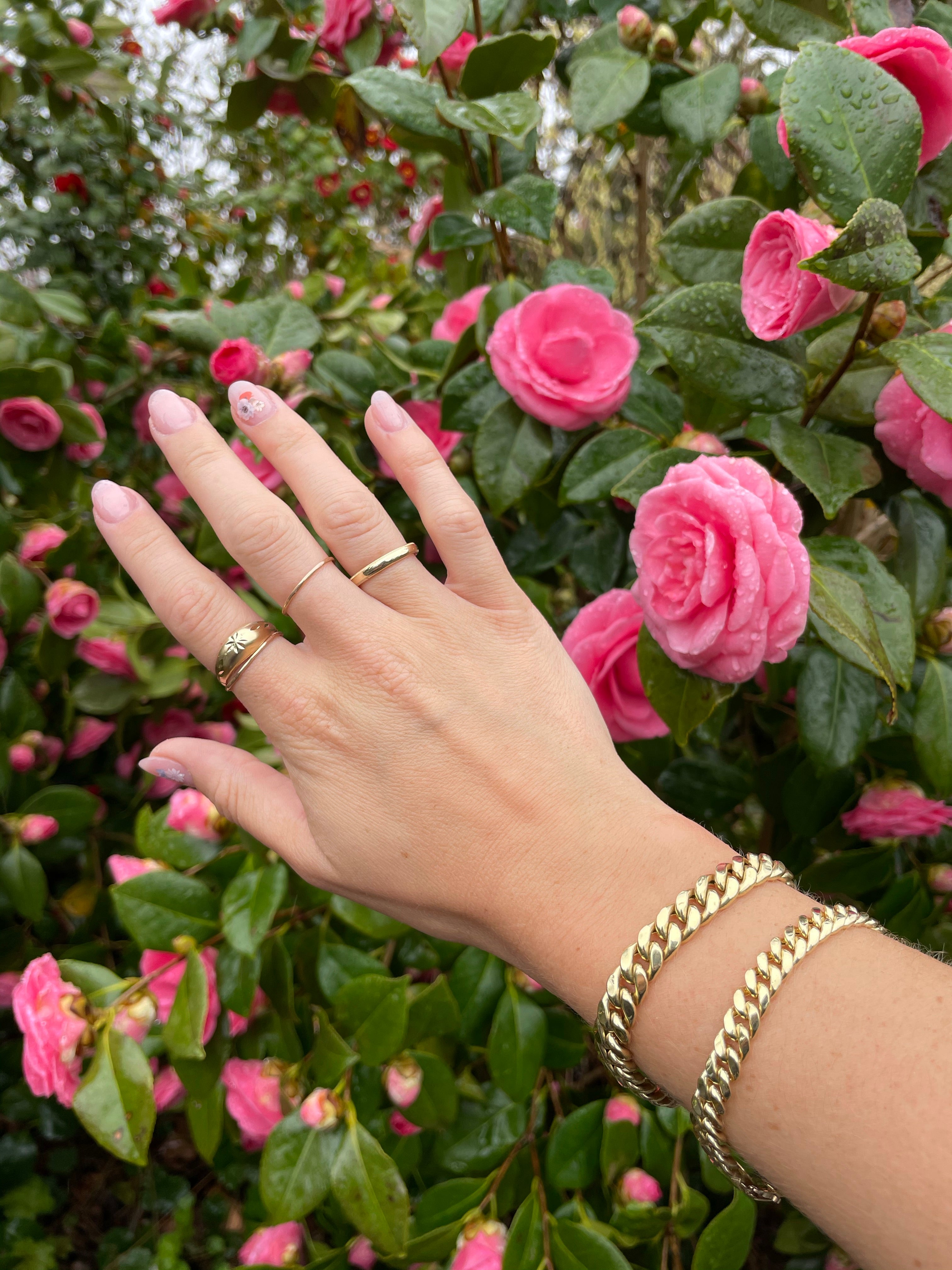 Chunky puffy Miami curb bracelet