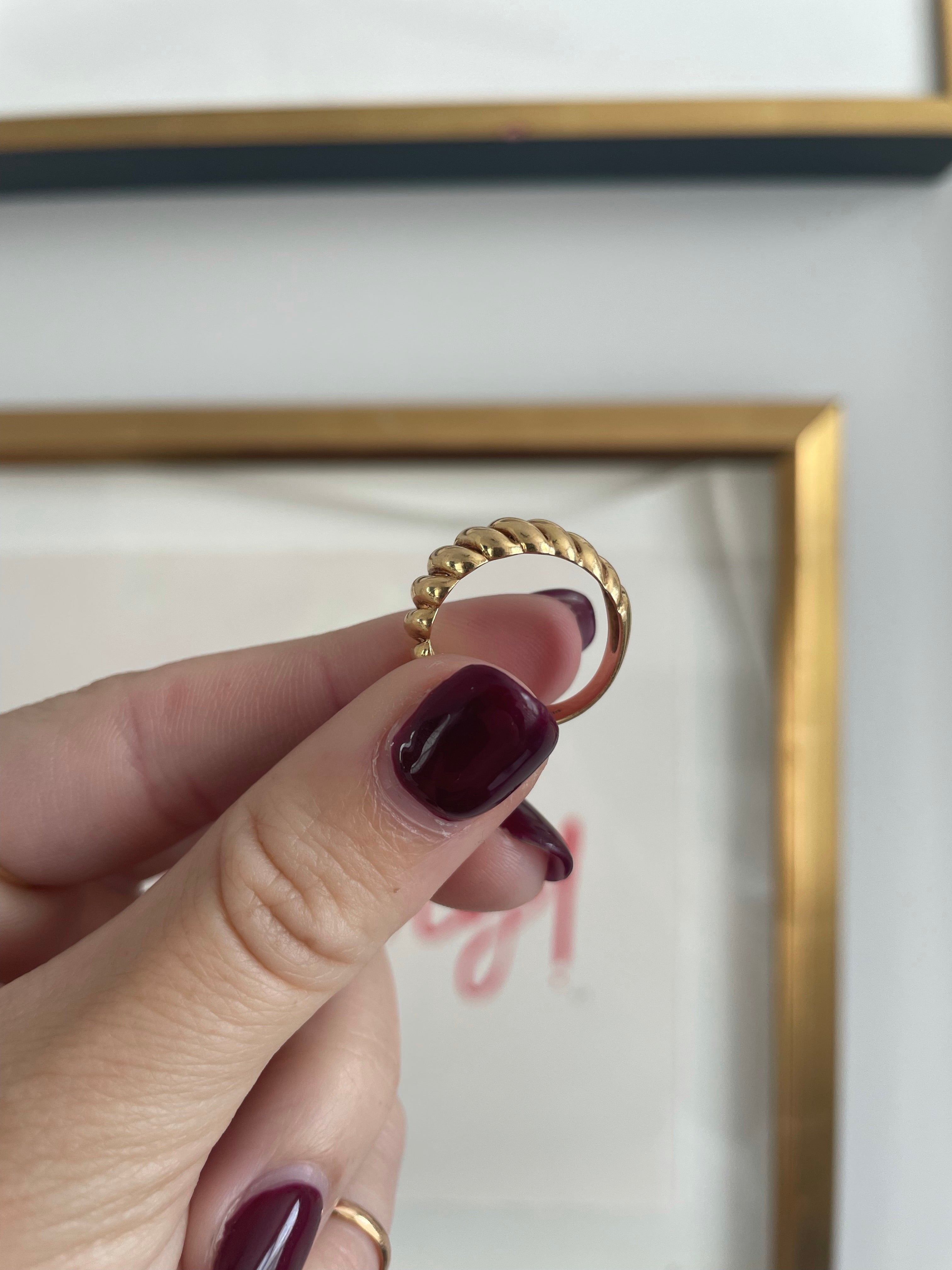 Vintage Croissant Ring