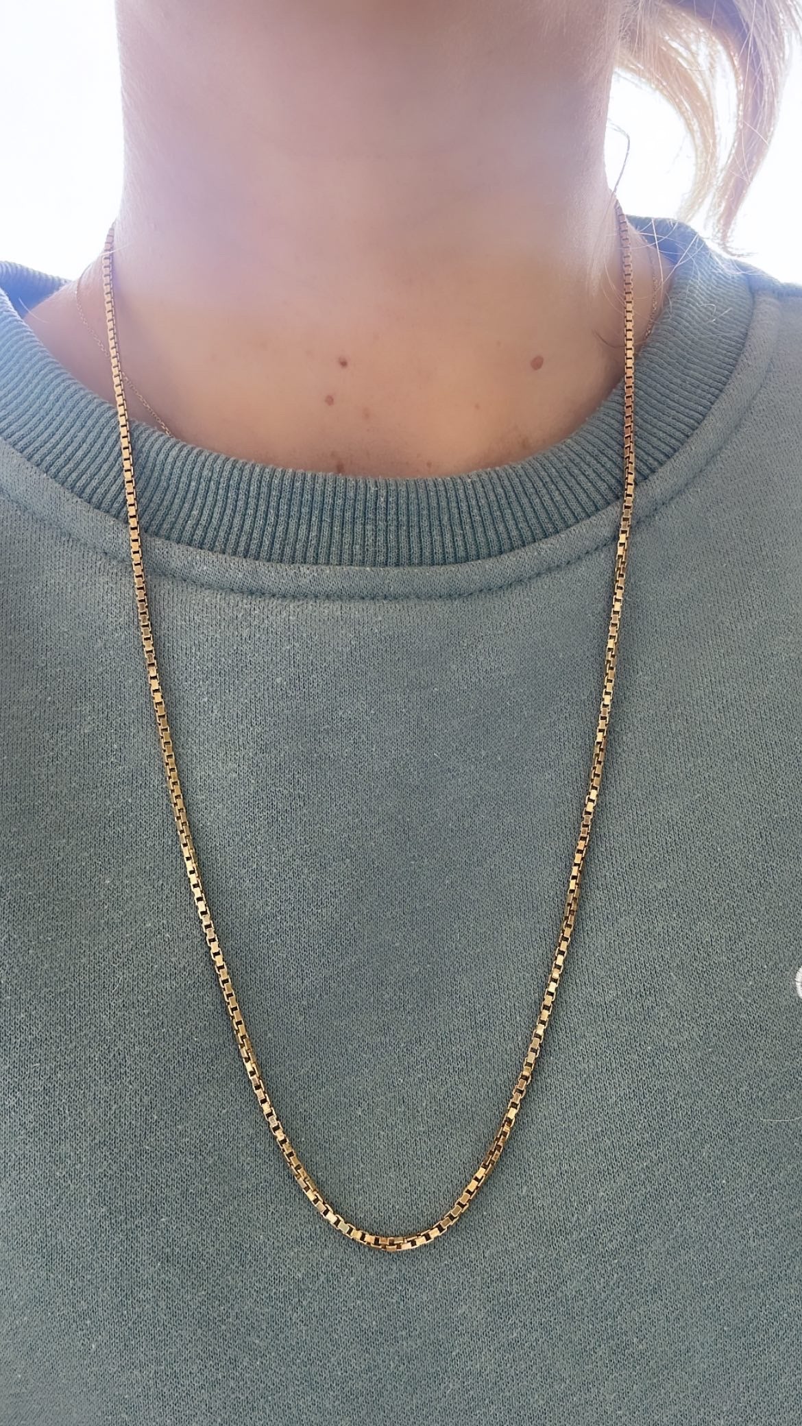 Antique Solid Box Chain