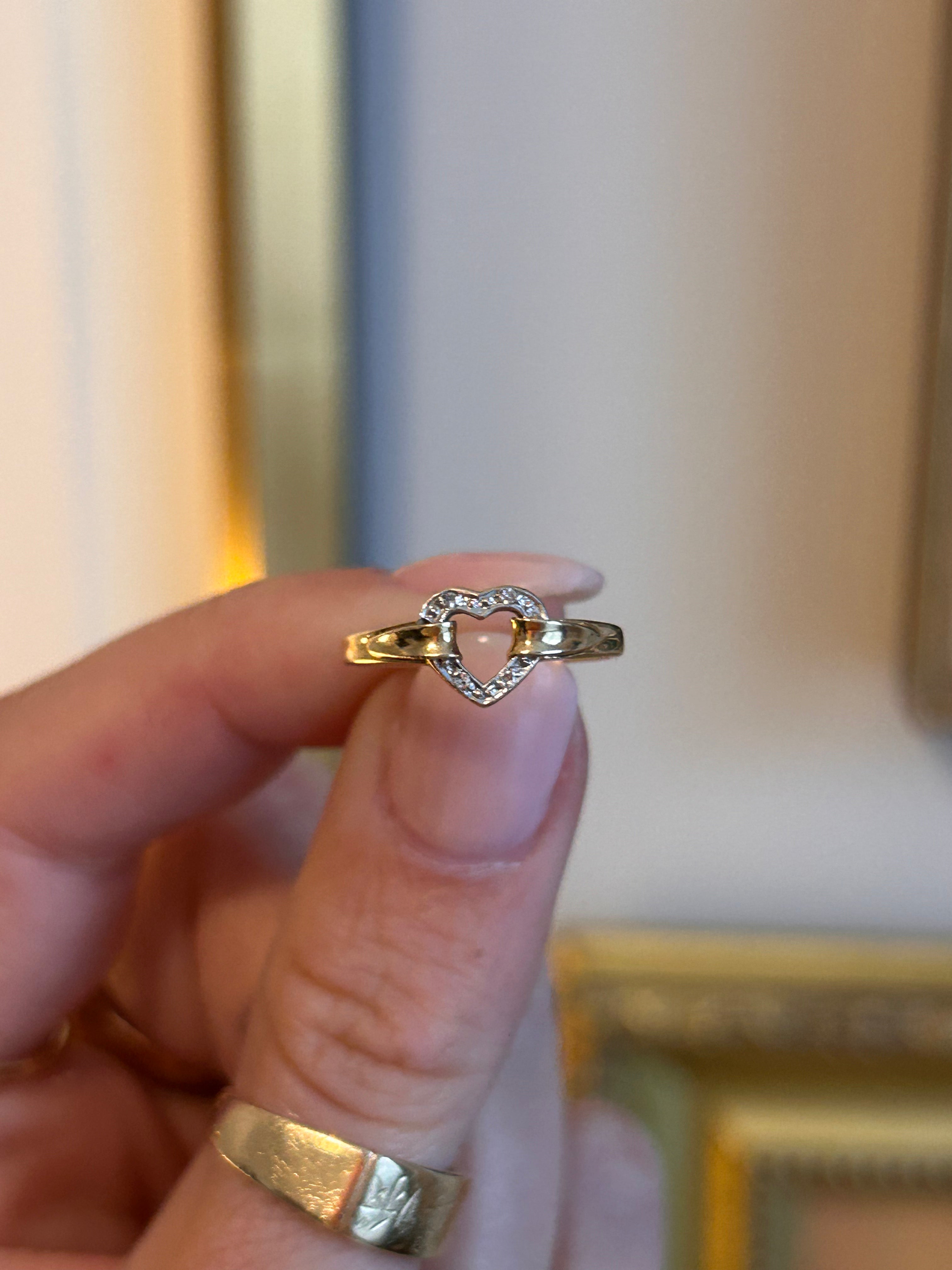 Diamond Heart Ring