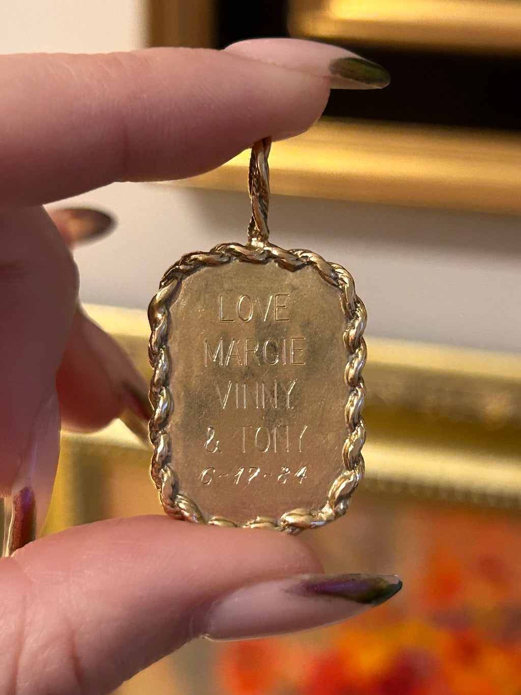 Diamond J Charm