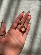 Pearl Gold Ball Clip Ons