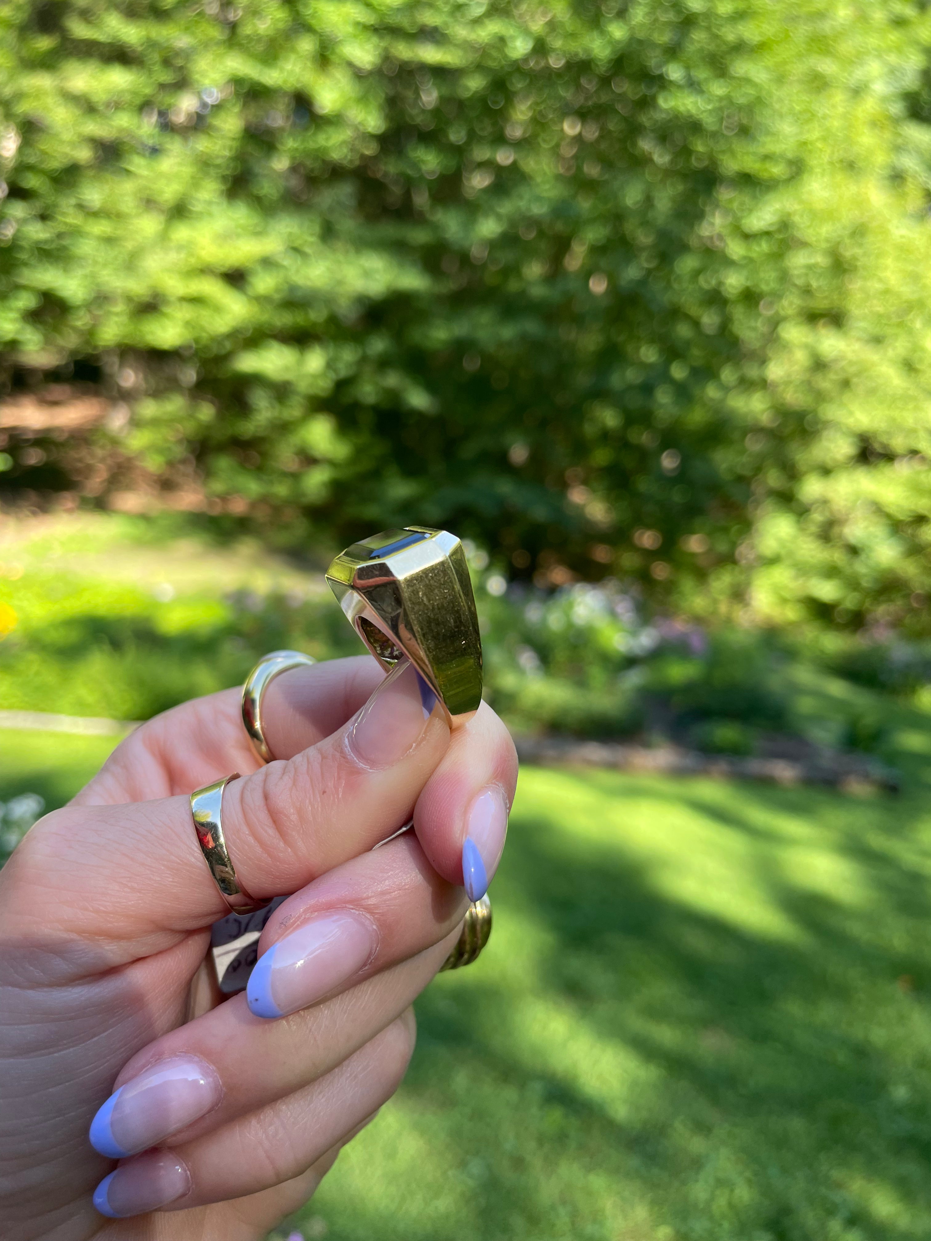 Square Amethyst Ring