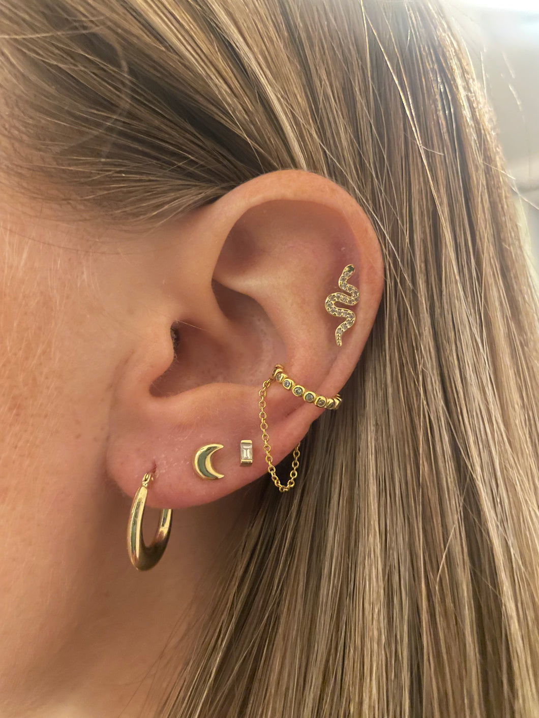 Chubby Mini Oval Hoops