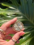 Four Leaf Clover Reversible Charm
