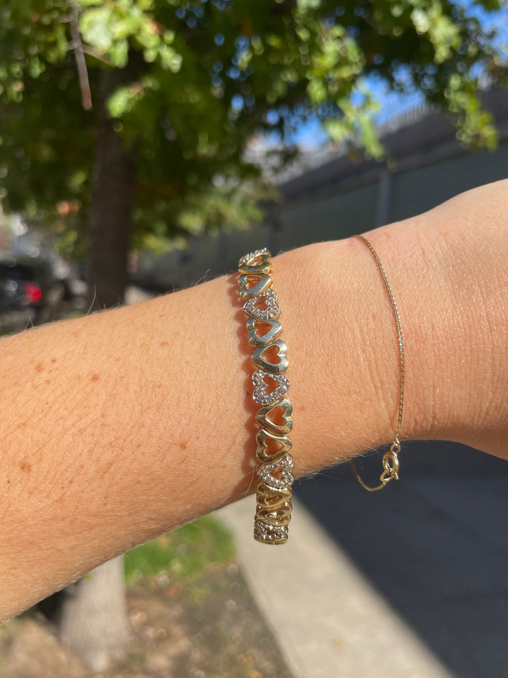 Heart Diamond Bracelet