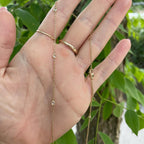 16-18” bezel diamond necklace