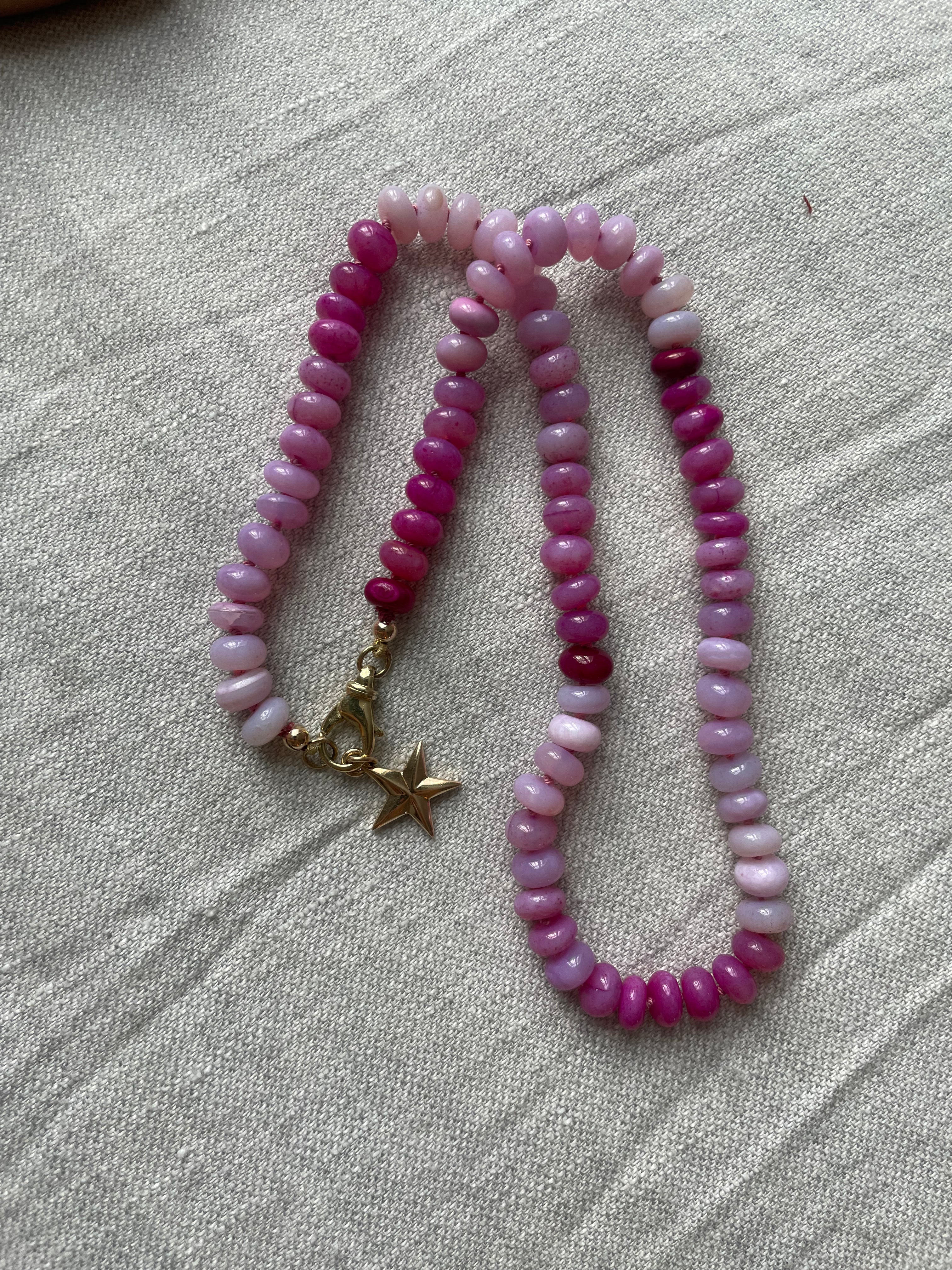 Ombré Pink Opal Necklace