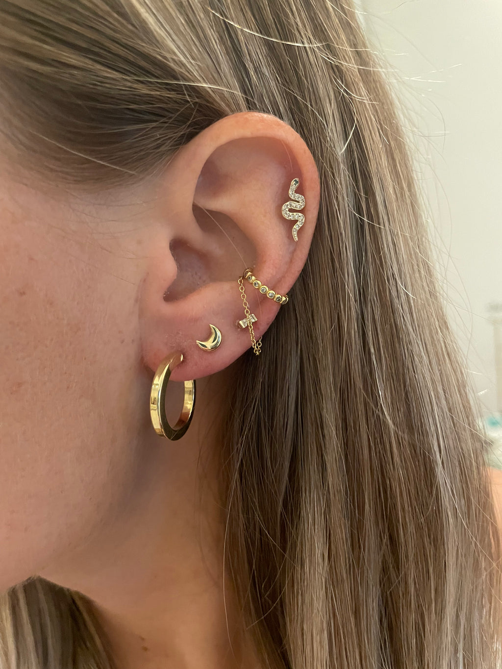 Chunky Mini Square Hoops