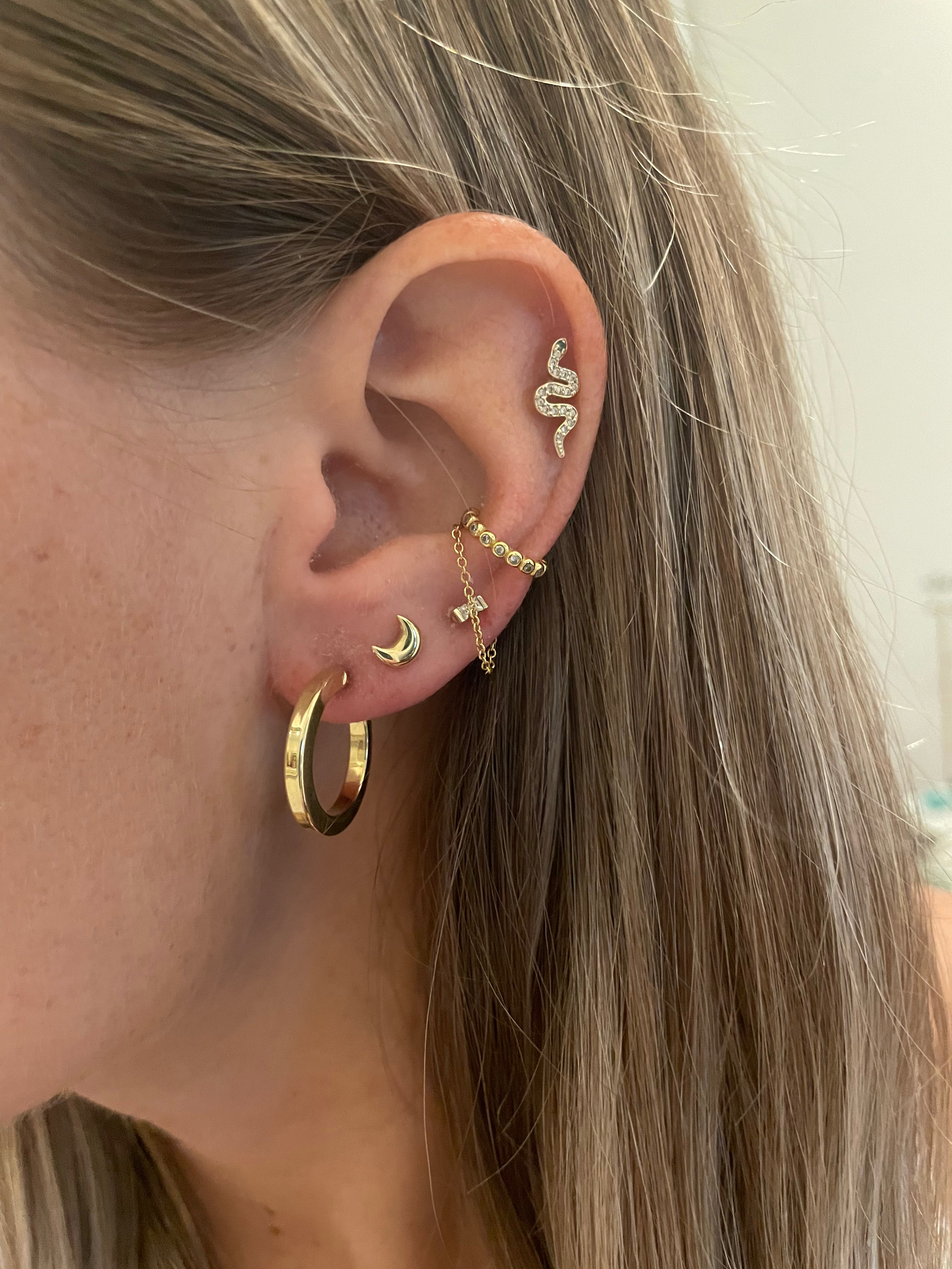 Chunky Mini Square Hoops