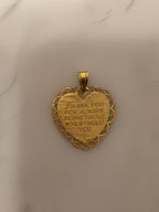 Best Friend Heart Charm