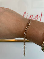 Vintage Rose Gold Curb Bracelet