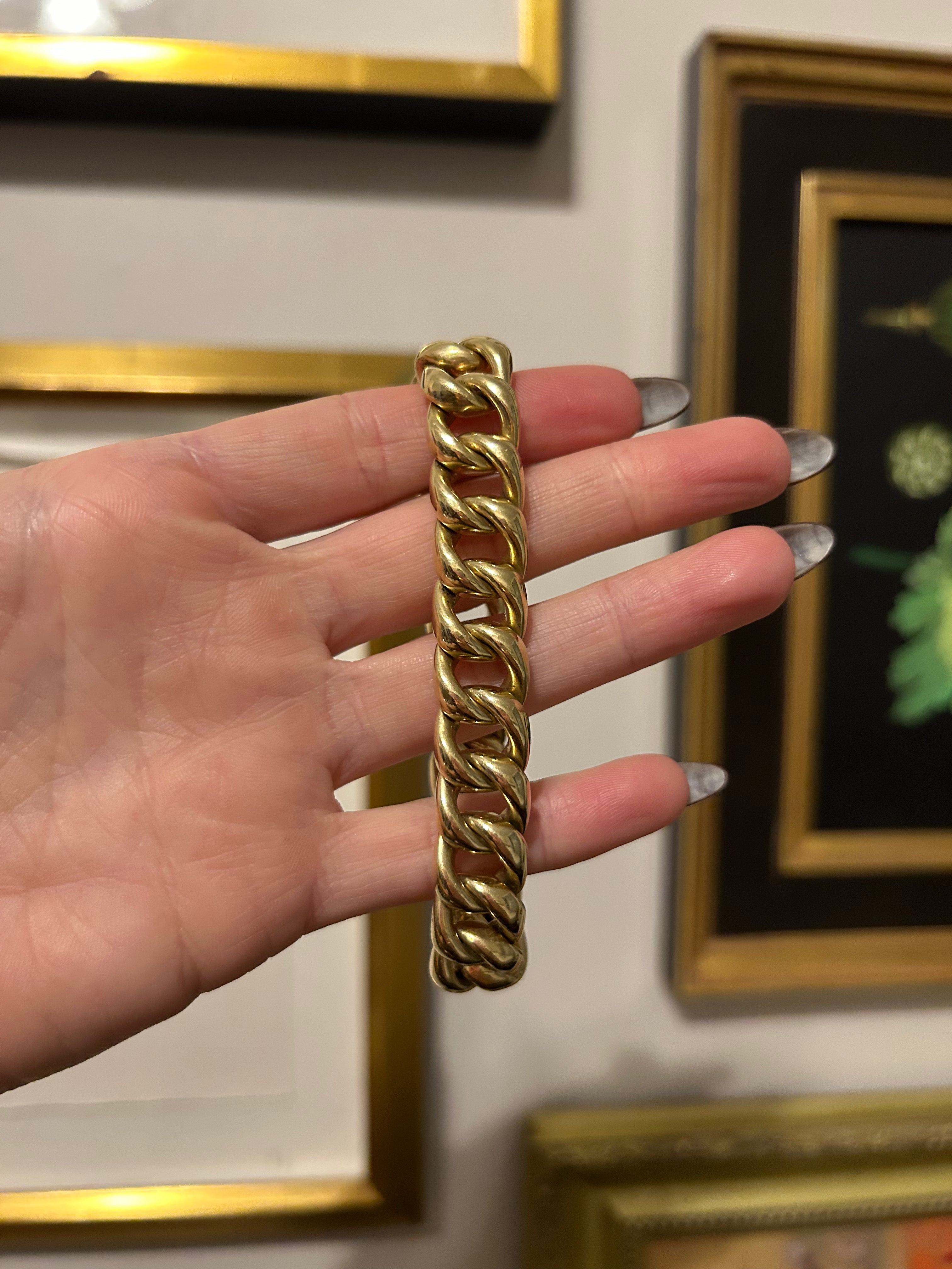 Vintage Solid Curb Bracelet