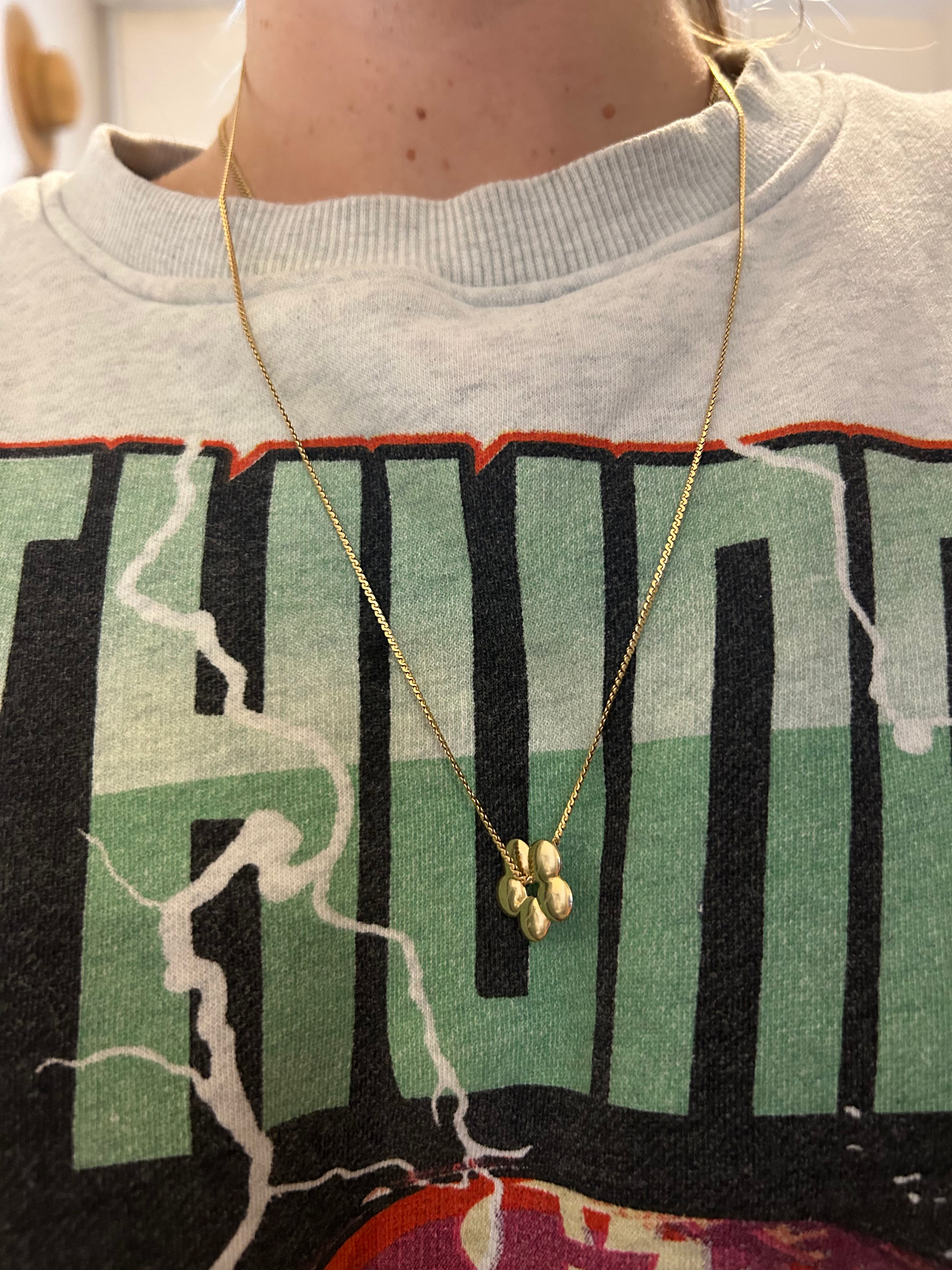 Solid Puffy Flower Charm