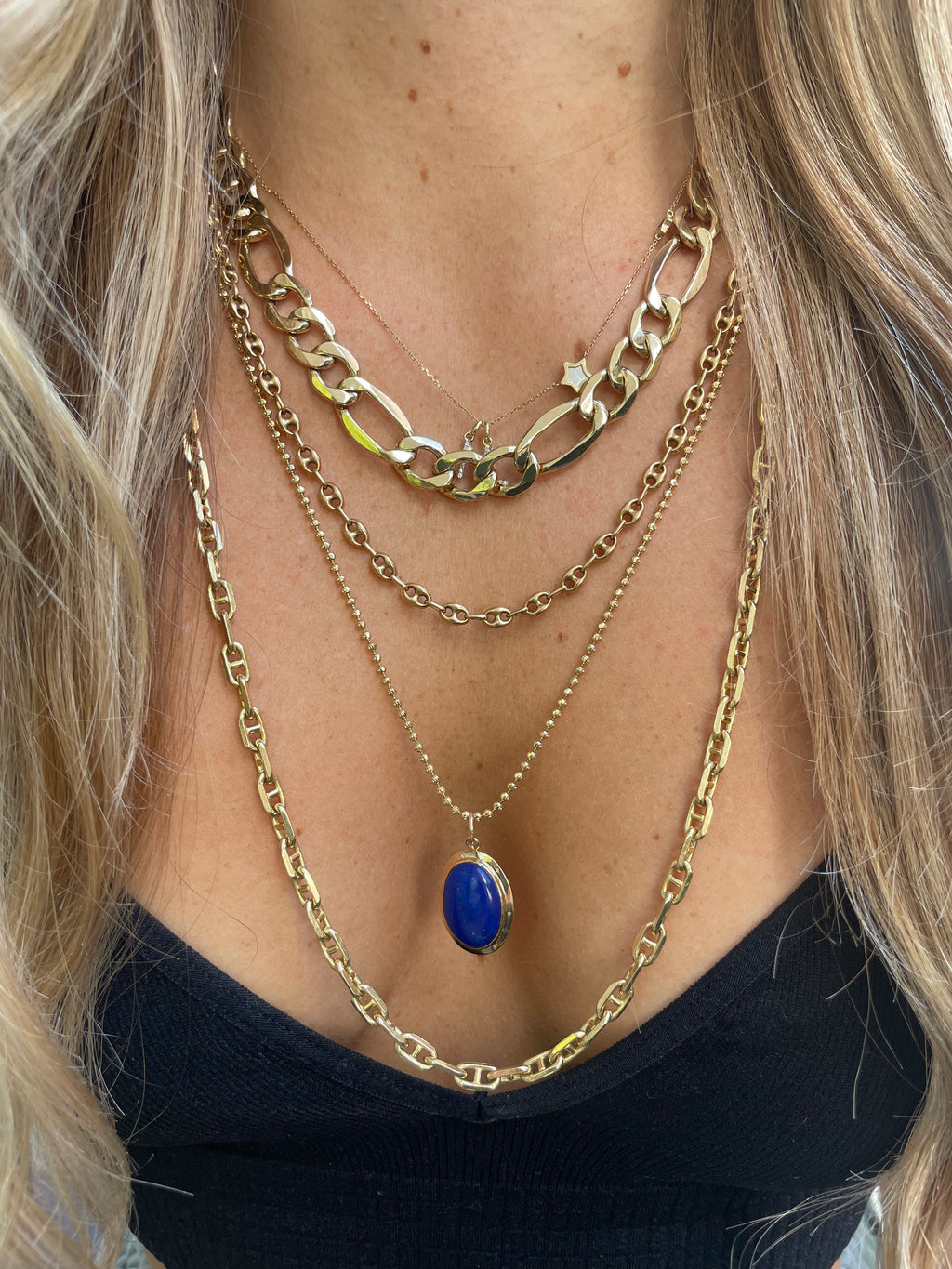 Vintage Solid Marina Chain