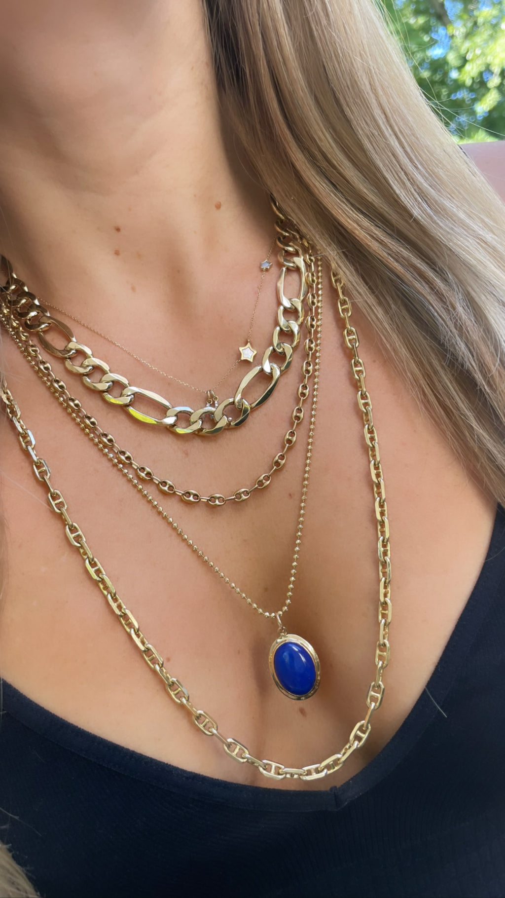 Vintage Solid Marina Chain