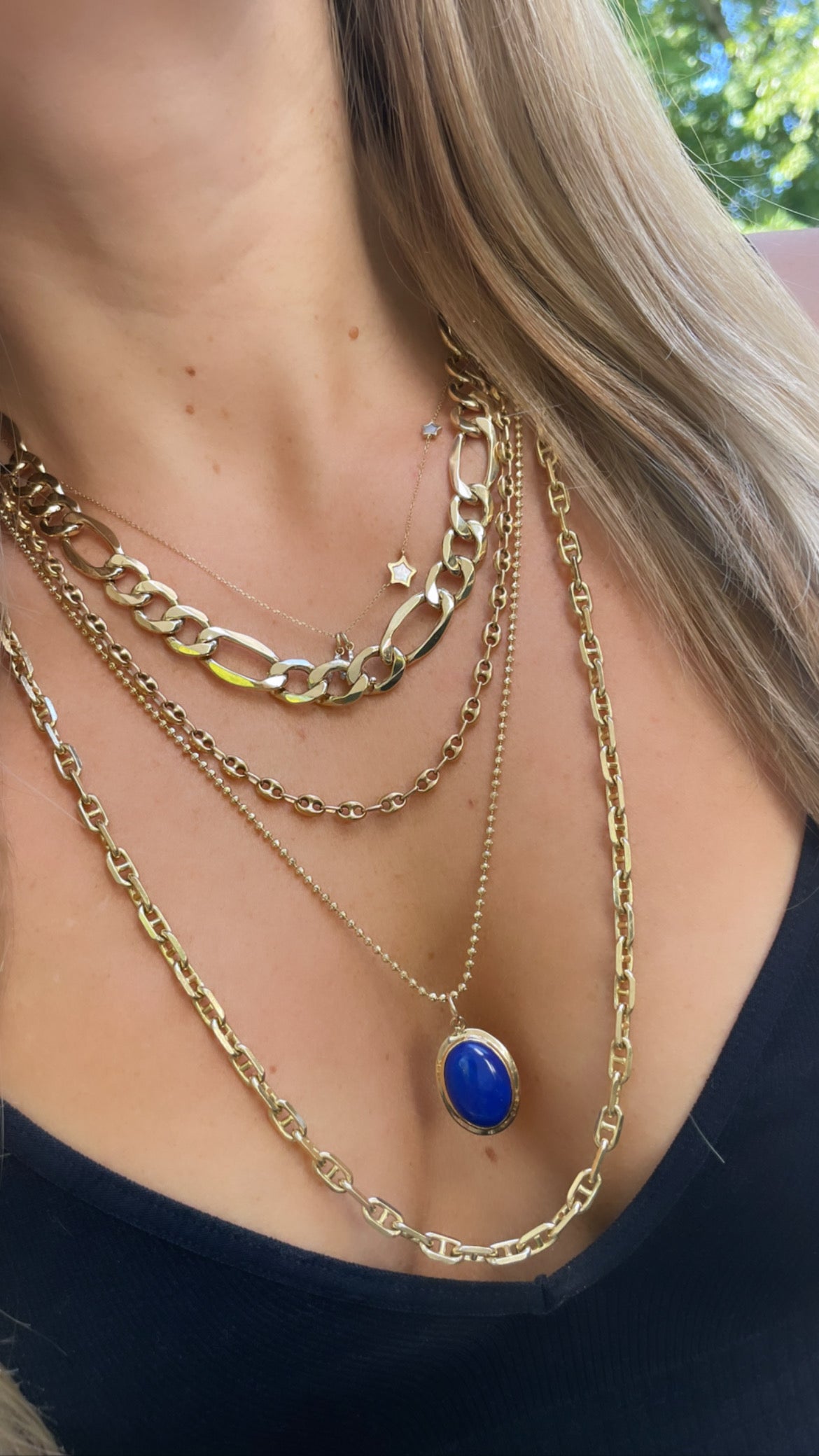 Vintage Solid Marina Chain