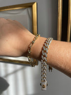 CZ Chunky Curb Bracelet