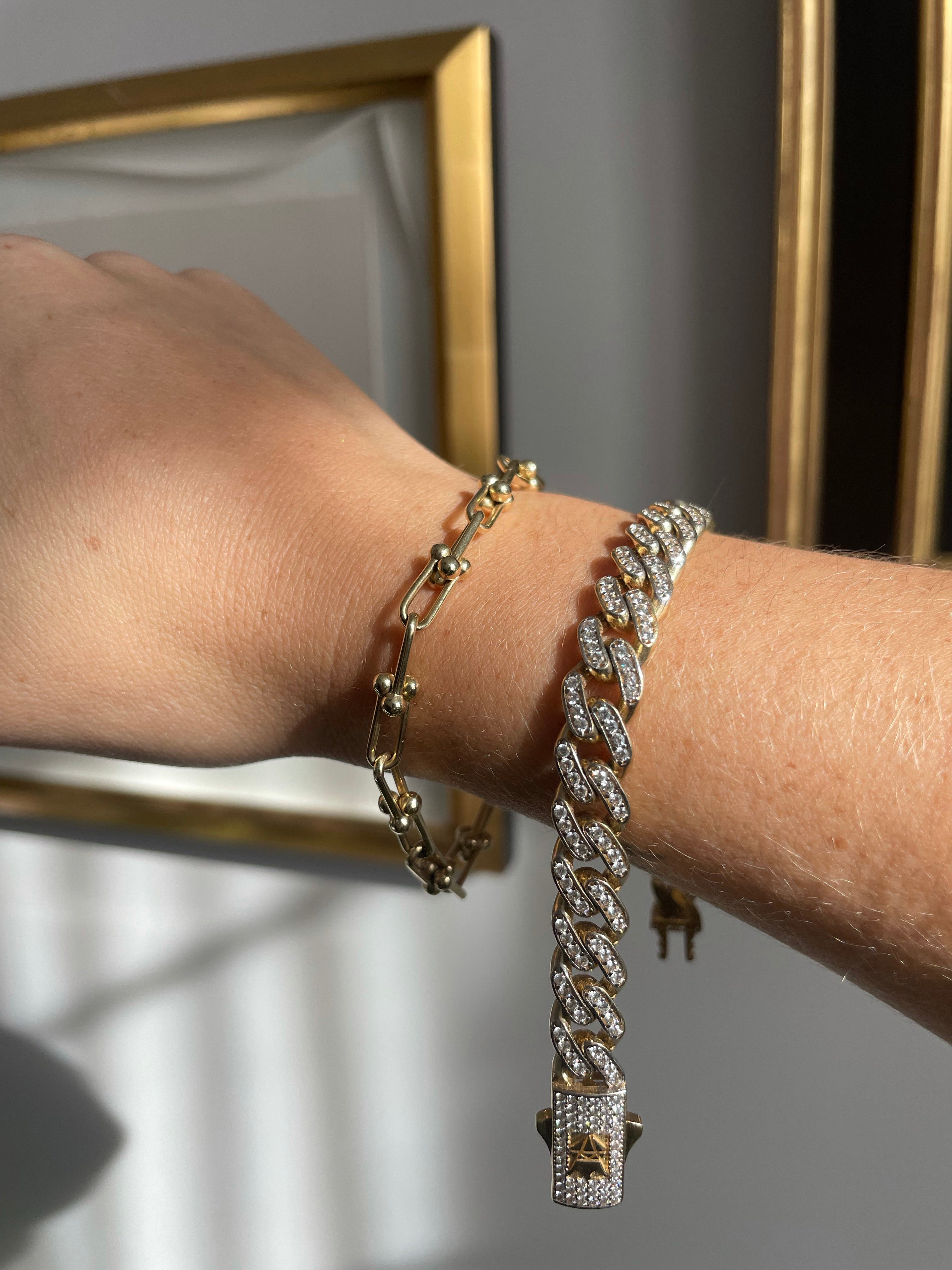 CZ Chunky Curb Bracelet