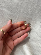 Topaz Citrine Teardrop Ring