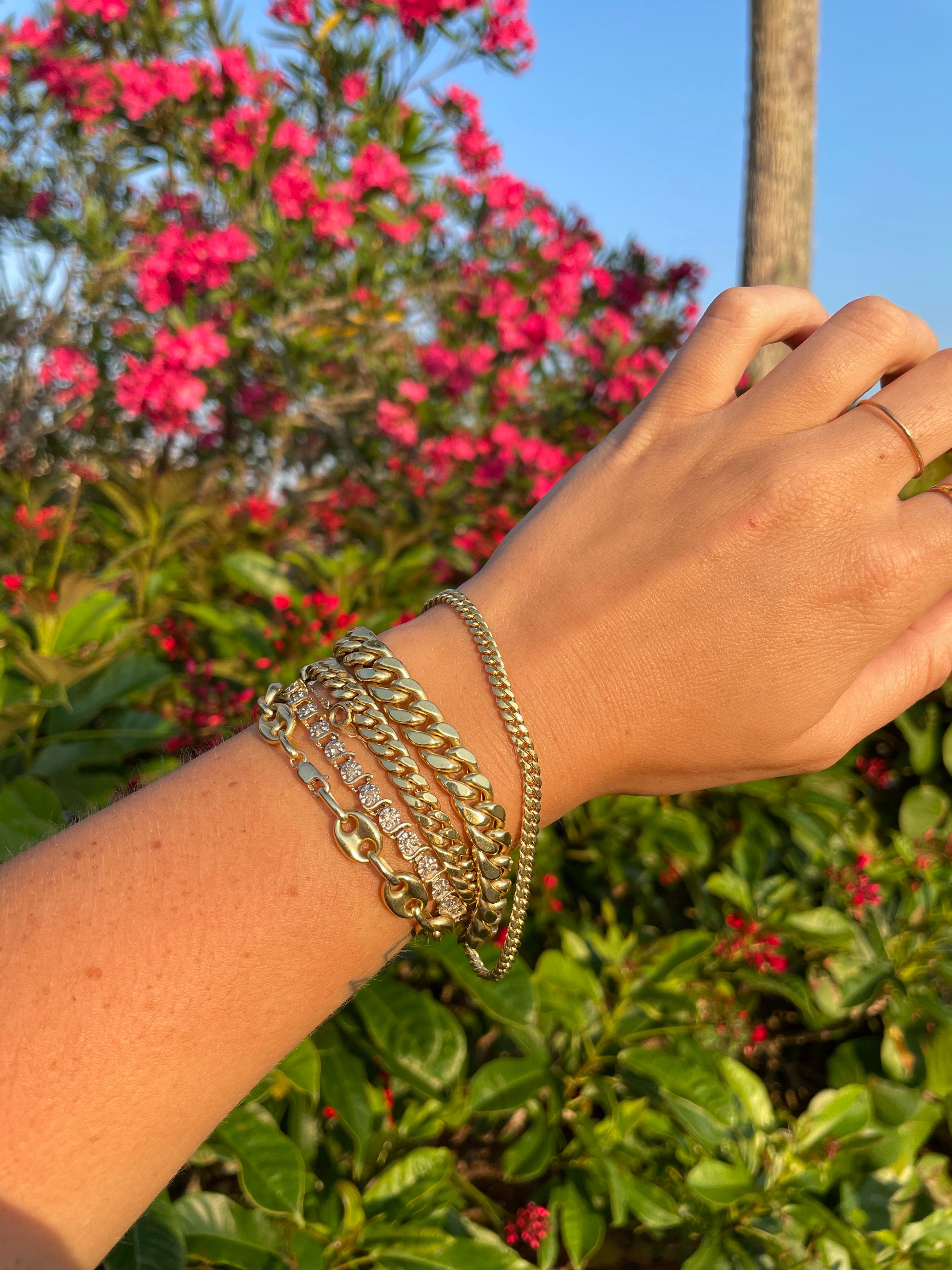 Miami curb chain bracelet