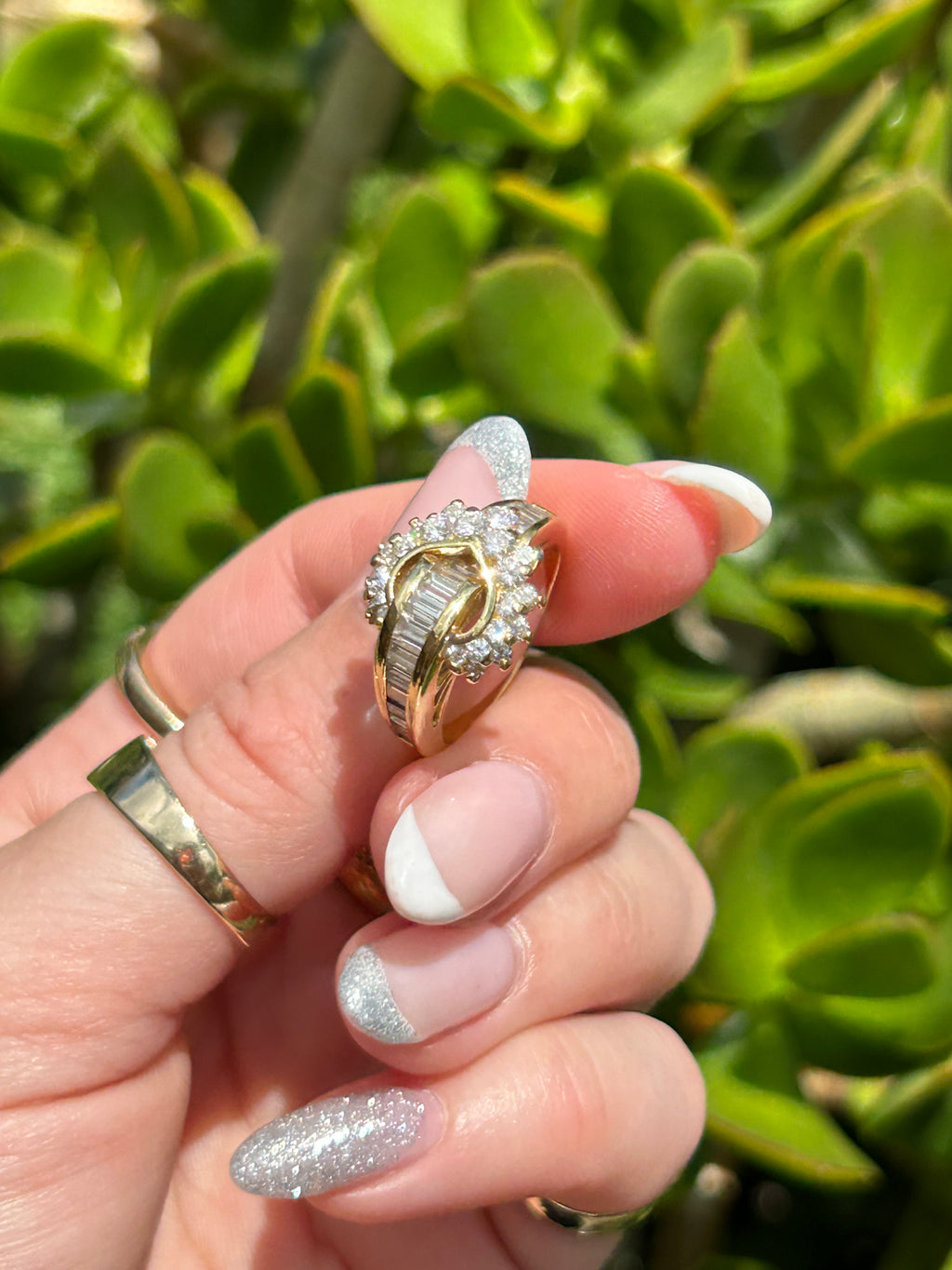 Diamond Cluster Ring