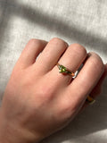 Peridot Heart Ring