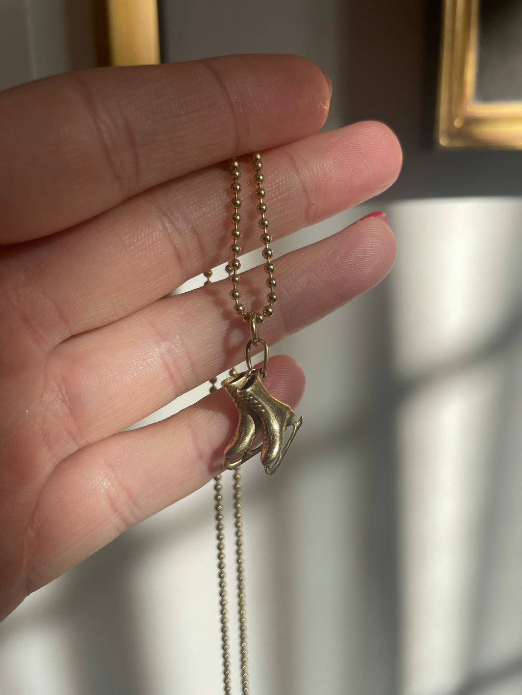 Vintage Ice Skate Charm