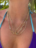 Chunky paperclip chain