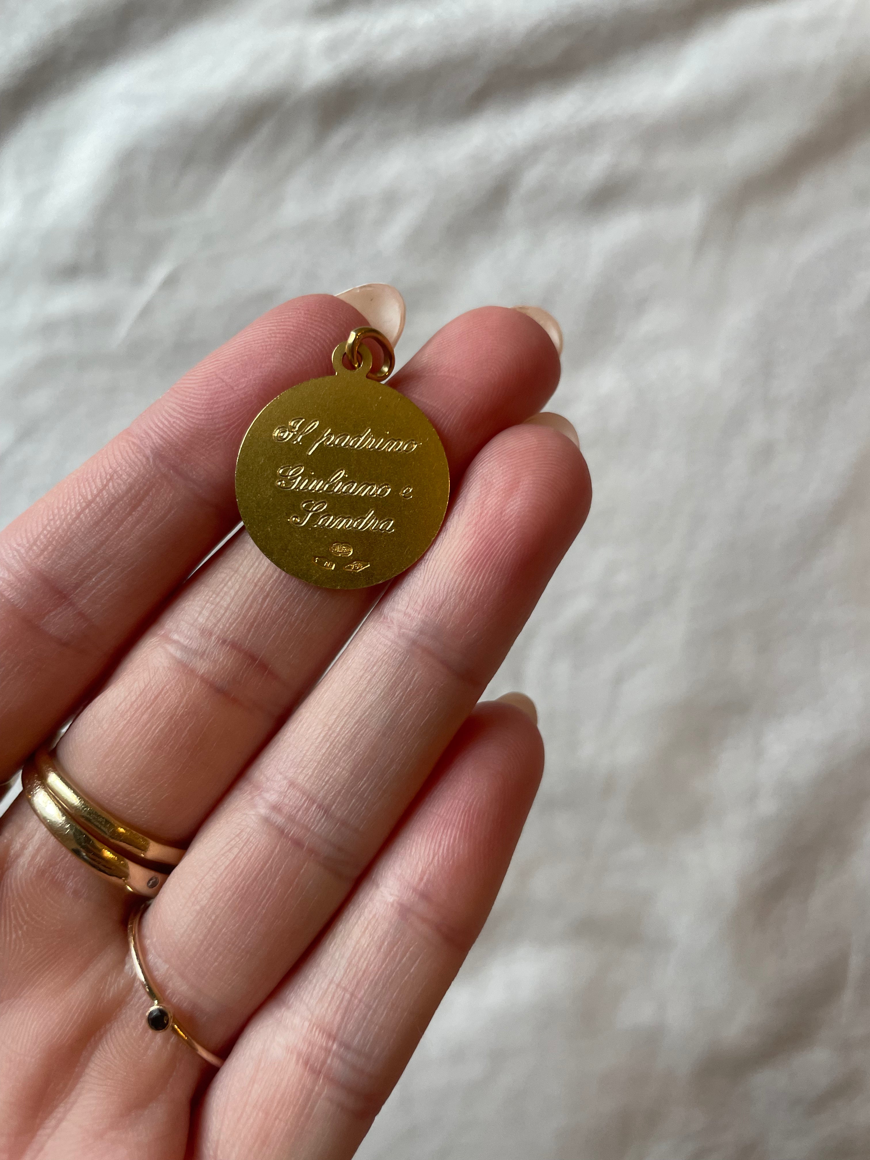 Religious Coin Pendant