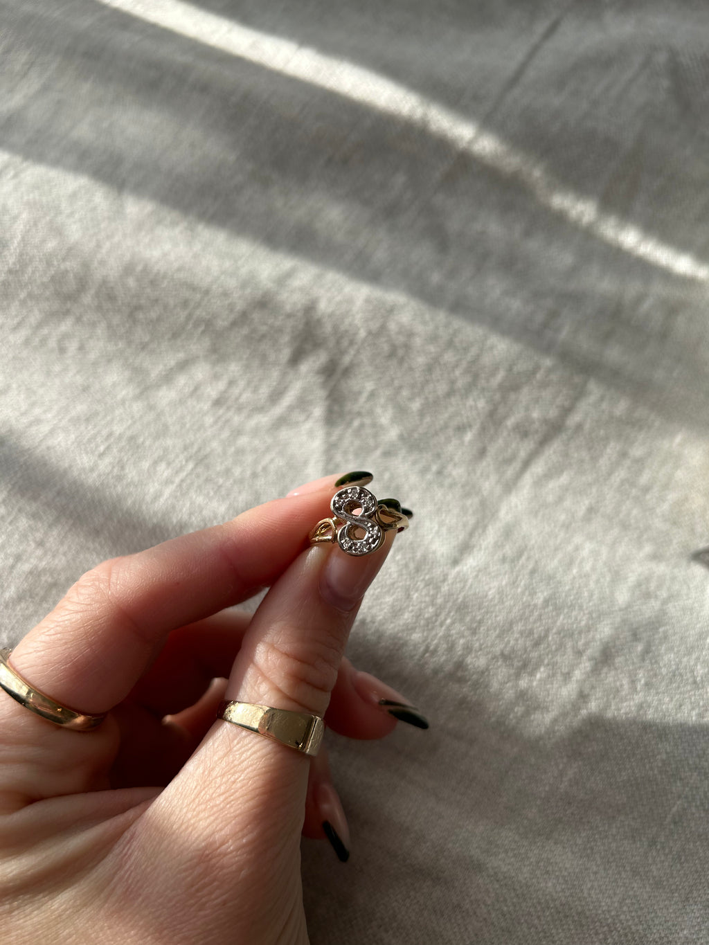 Diamond S Ring