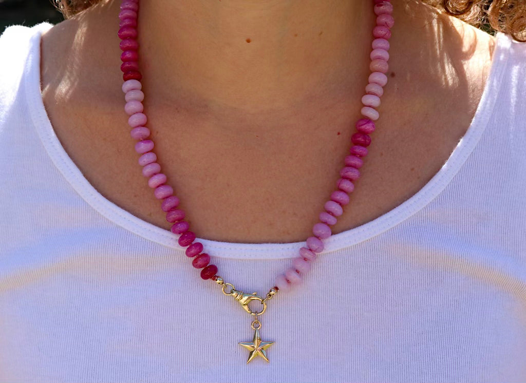 Ombré Pink Opal Necklace