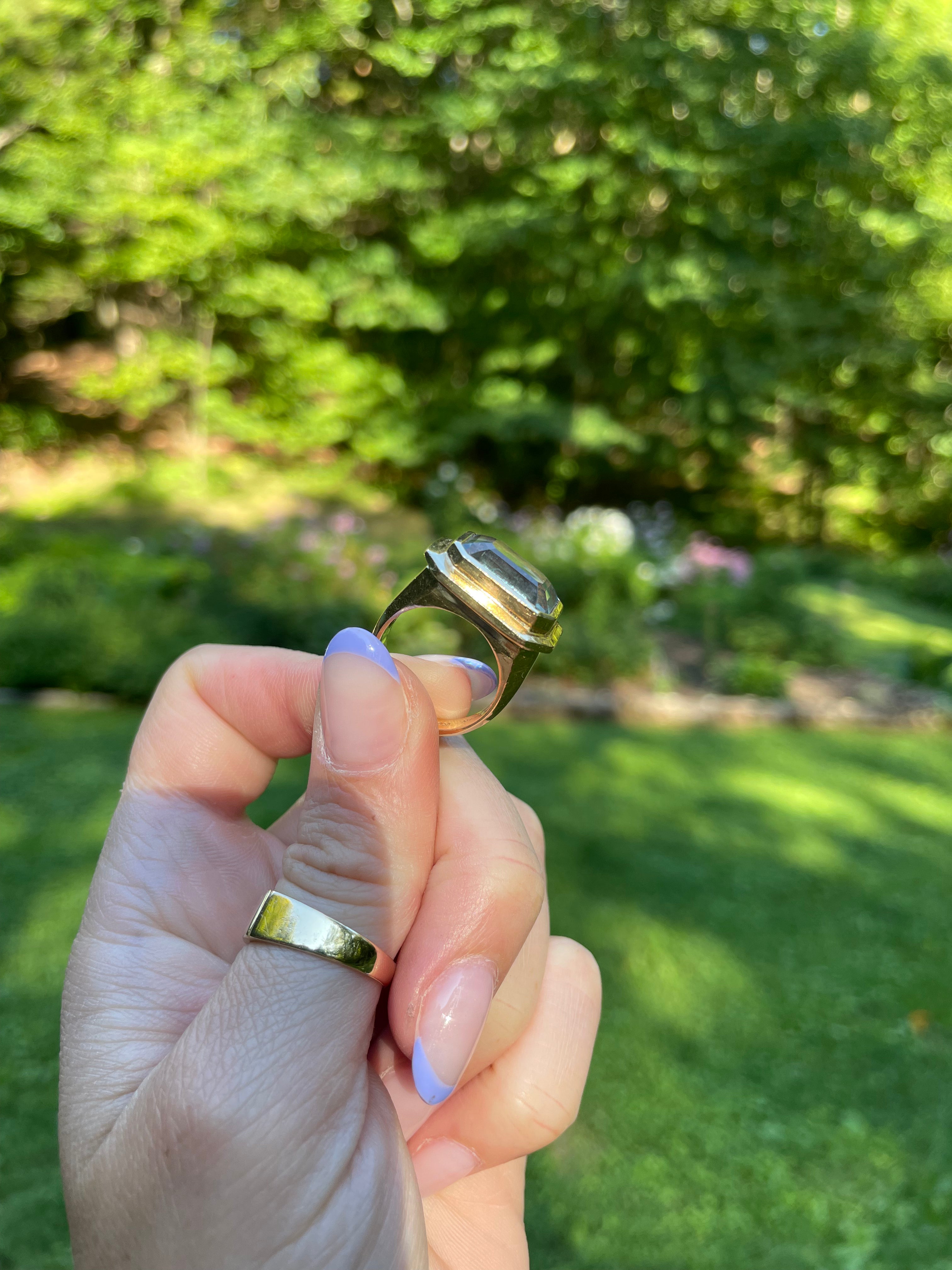 Aquamarine Mega Ring