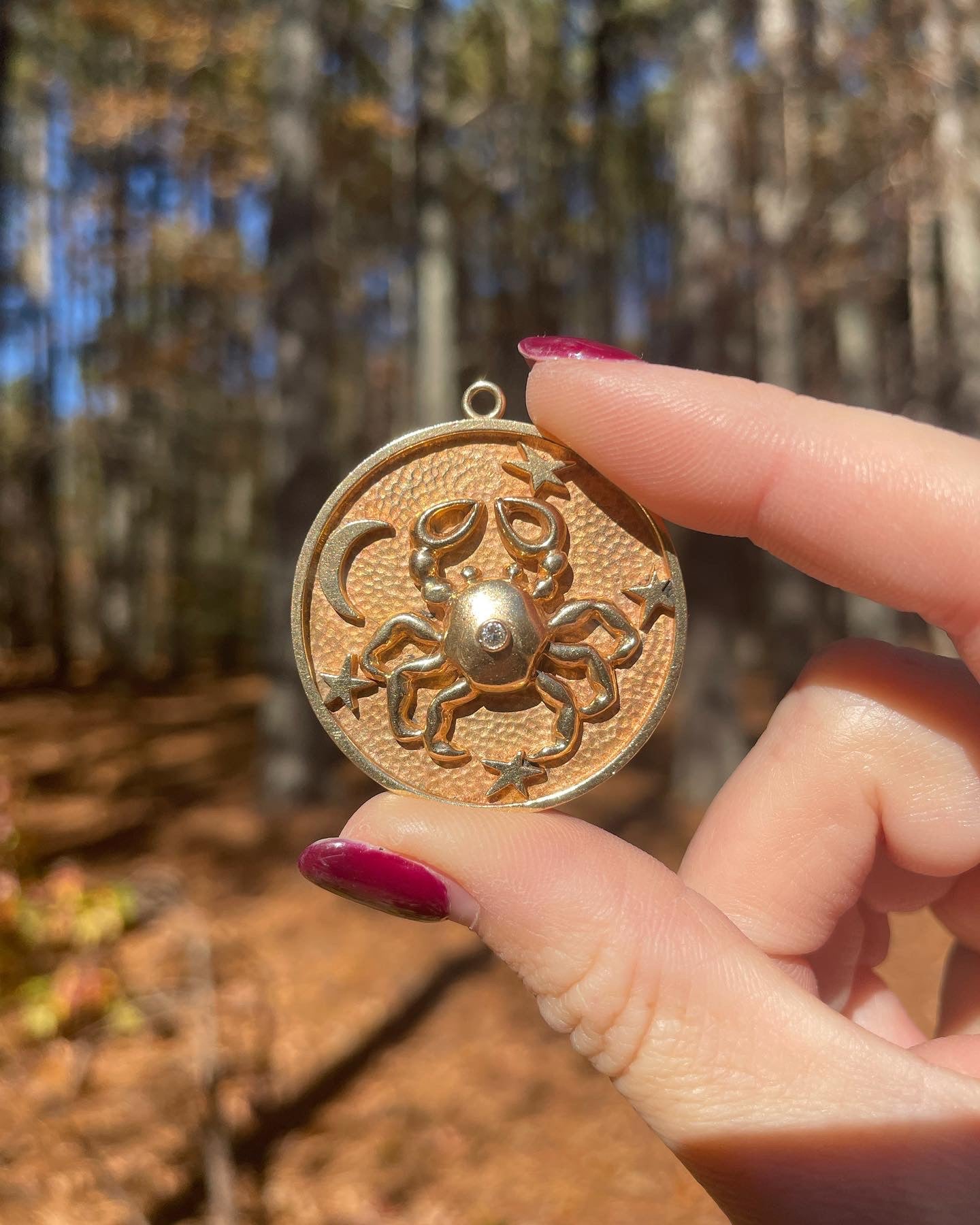 Vintage Cancer Pendant