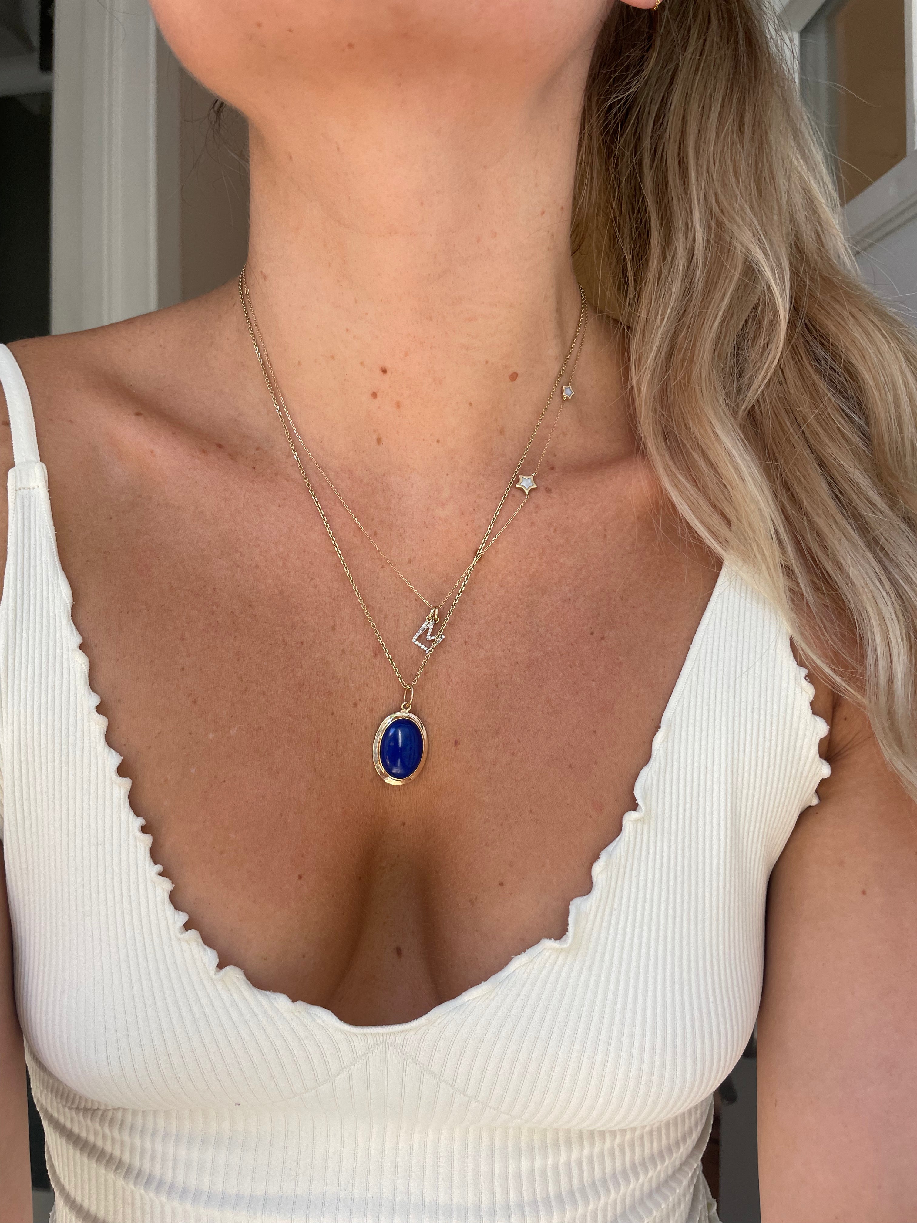 Large Lapis Pendant