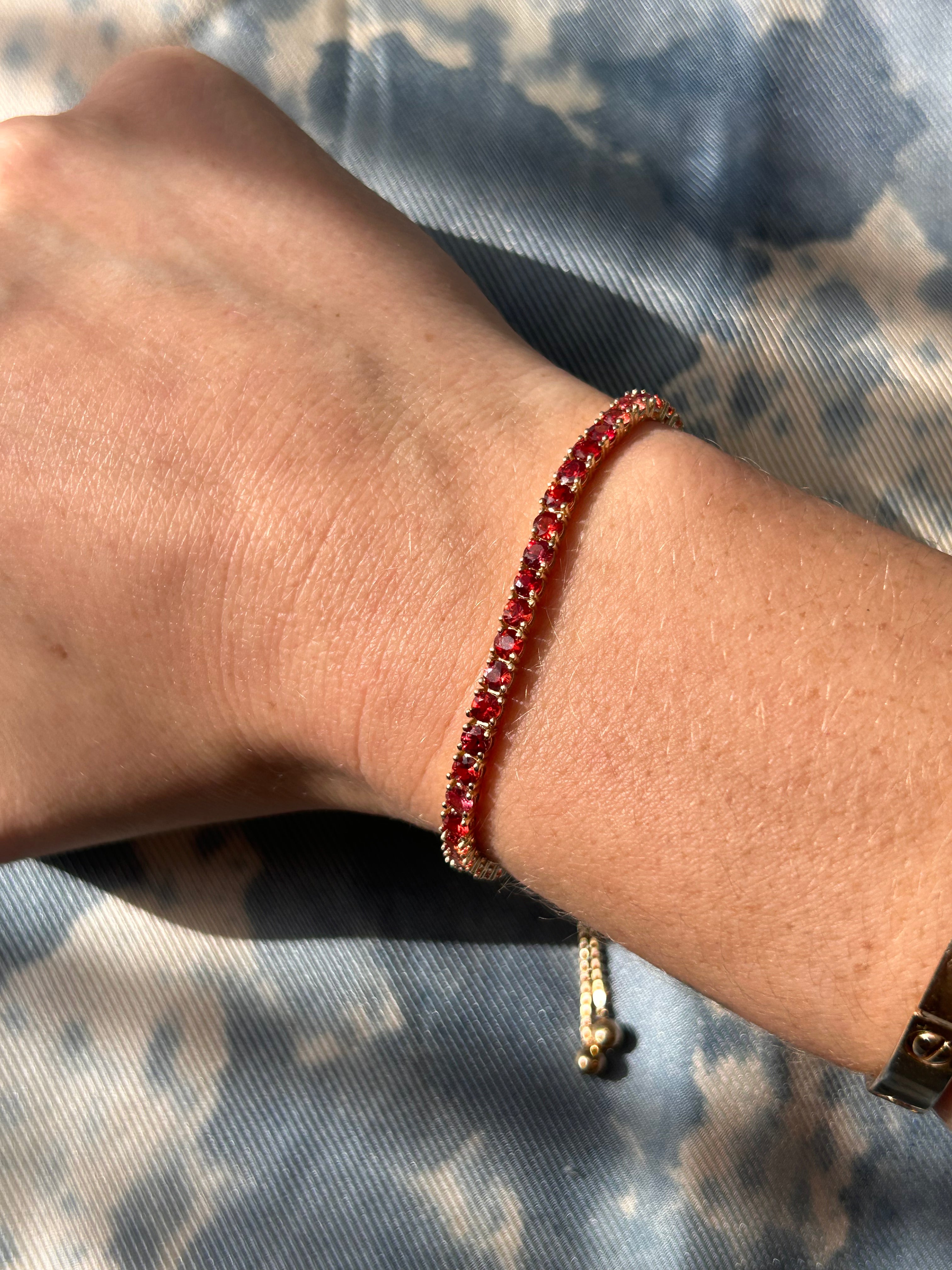 Ombré Sapphire Adjustable Tennis Bracelet