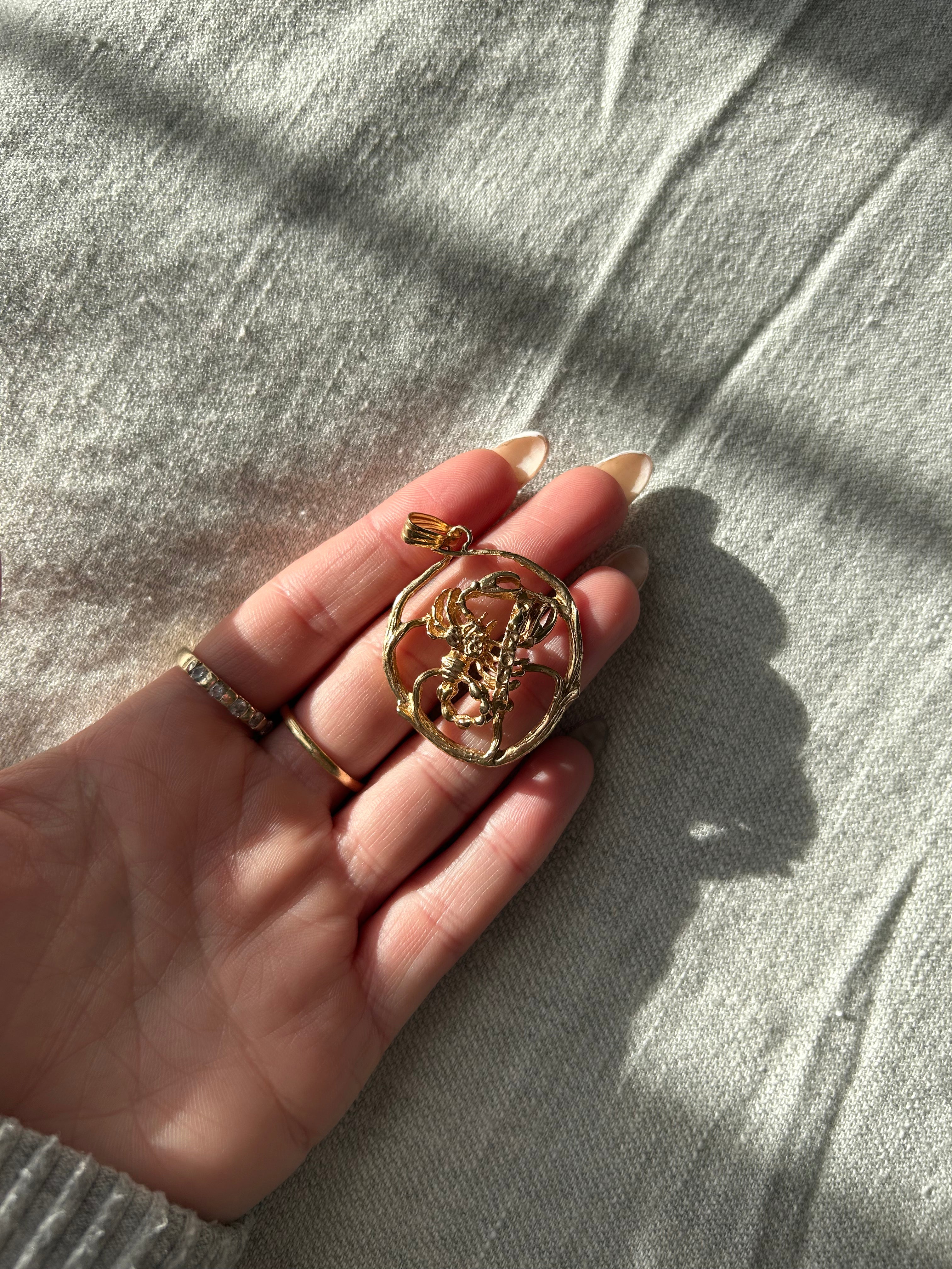 Vintage Mega Scorpio Charm