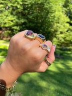 Square Amethyst Ring